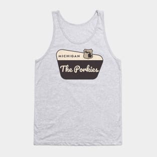 Porcupine Mountains Wilderness State Park Michigan Welcome Sign Tank Top